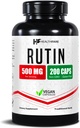 Suplement do Rutin 500 mg: 124; 200 Kapsułek Wegańskich: 124; Natural Bioflavonoid Formuła: 124; Extra Siła Przeciwutleniacza: 124; Non-GMO, Gluten- Free: 124; Made in USA