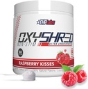 EHP Labs OxyShred Nie stymulant Wstępny trening proszku - Stim Free, Kofeina Bezpłatny trening dla mężczyzn i kobiet - Nie Stim Precuting - Proszek bez cukru Energia - Malina, 60 Służenie