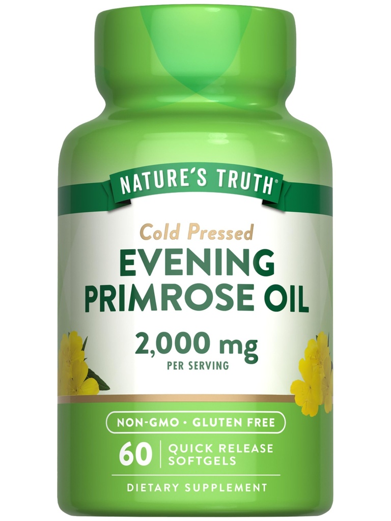 Nature 's Truth Evening Primrose Oil Softgels 124; Cold Pressed Next 124; Non-GMO & Gluten