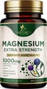 Magnezu Mineral Supplement 1000 mg - Wysoka potencja Magnezu Citrate for Bone, Heart Health, Nerves & Support Muscle, Nature 's Magnezu Complex for Whole Body Support, Butelkowane w USA - 240 Kapsułki