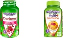 Gumy żurawinowe Vitafusion dla kobiet 500 mg i multi + Gummeje wsparcia immunologicznego z witaminą C Cynk Daily Multivitamin 90 Count