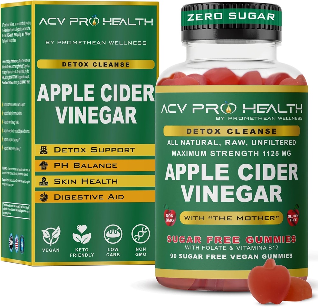 2-Pack Jabłko cydr Gummies Cukier wolny - ACV z cukrem sprawia, że nie ma sensu! Low Carb Advanced Keto Acv Gummies Keto Gummy Detox Cleanse Golo