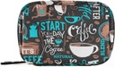 Pióro Case Funny Coffee Pill Box 7 dzień Pióro Case Bag Travel Pill Organizer Bag z Zipper Portable Weekly Case Compact Rozmiar dla posiadacza suplementu witaminy