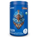 BIRDMAN Falcon Vegan Protein Powder Organic, Stevia & Sugar Free, Białko oparte na roślinach, niskie węglowodory, Wolne od mleka, Keto, Białko nieserwatki, Probiotyk, Białko pei 124; Smak czekolady - 18 Służenie - 1.32lb