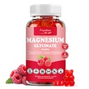 Glicynian magnezu Gummie 500mg Gummee 124; Relaksacja Spokój Gummeje magnezu 124; Bez cukru 124; Nie-GMO Gummea 124; Gluten- Free 124; Wegan- Przyjazny dla dorosłych i dzieci (60 Malina Gummei)