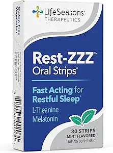 Rest- ZZZ Doustne paski - Potężny suplement wsparcia snu - Upadek i sen - Uśpiony system nerwowy - Naturalne złagodzenie napięcia i niepokoju - Mała dawka Melatonina GABA i rumianek - 30 Służenie