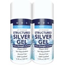 Colloidal Silver Gel Extra Siła - 35ppm Aktywowany Silver Gel dla maksymalnej mocy - Made in USA - Structured Formula w wygodnym 2 Pack