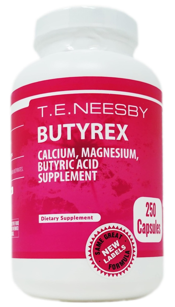 Butyreks Wapnia / Magnezu Butyrate Complex: 250 Kapsułki