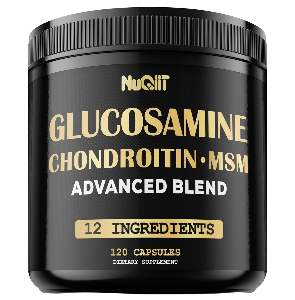Glukozamina Chondroitin MSM z suplementem immunologicznym & Joint Supplement 2000mg - Kurkumina kurkuminowa korzeń, Boswelia, Elderberry, Echinacea & More - 120 Kapsułki - Bone Health, Elastyczność i Wsparcie siłowe