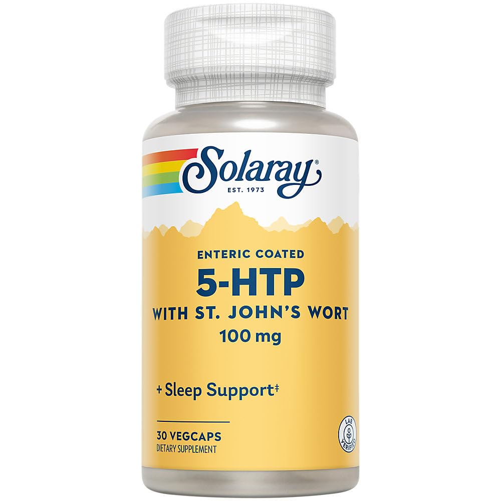 SOLARAY 5- HTP Plus ziele dziurawca zwyczajnego - 30 kapsułki powlekane - 100 mg - 30