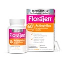 Florajen Acidophilus Wysoka potencja Wspiera ogólne zdrowie, 20 Miliard CFU dla potężnych korzyści probiotycznych, Unflavored, 60 Hrabia