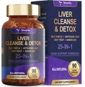 Czystość wątroby Detox & Naprawa 25- in-1 z mlekiem Thistle, Dandelion Root, Buraki, ekstrakt z karczocha dla wątroby Herb suplement wsparcia wątroby Vitamins cynku, Cholina 90 Vegan kapsułki