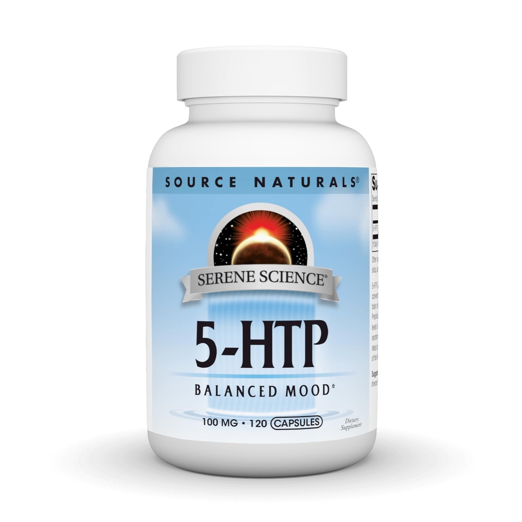Źródło Naturals Serene Science 5- HTP, 100 mg - 120 kapsułek