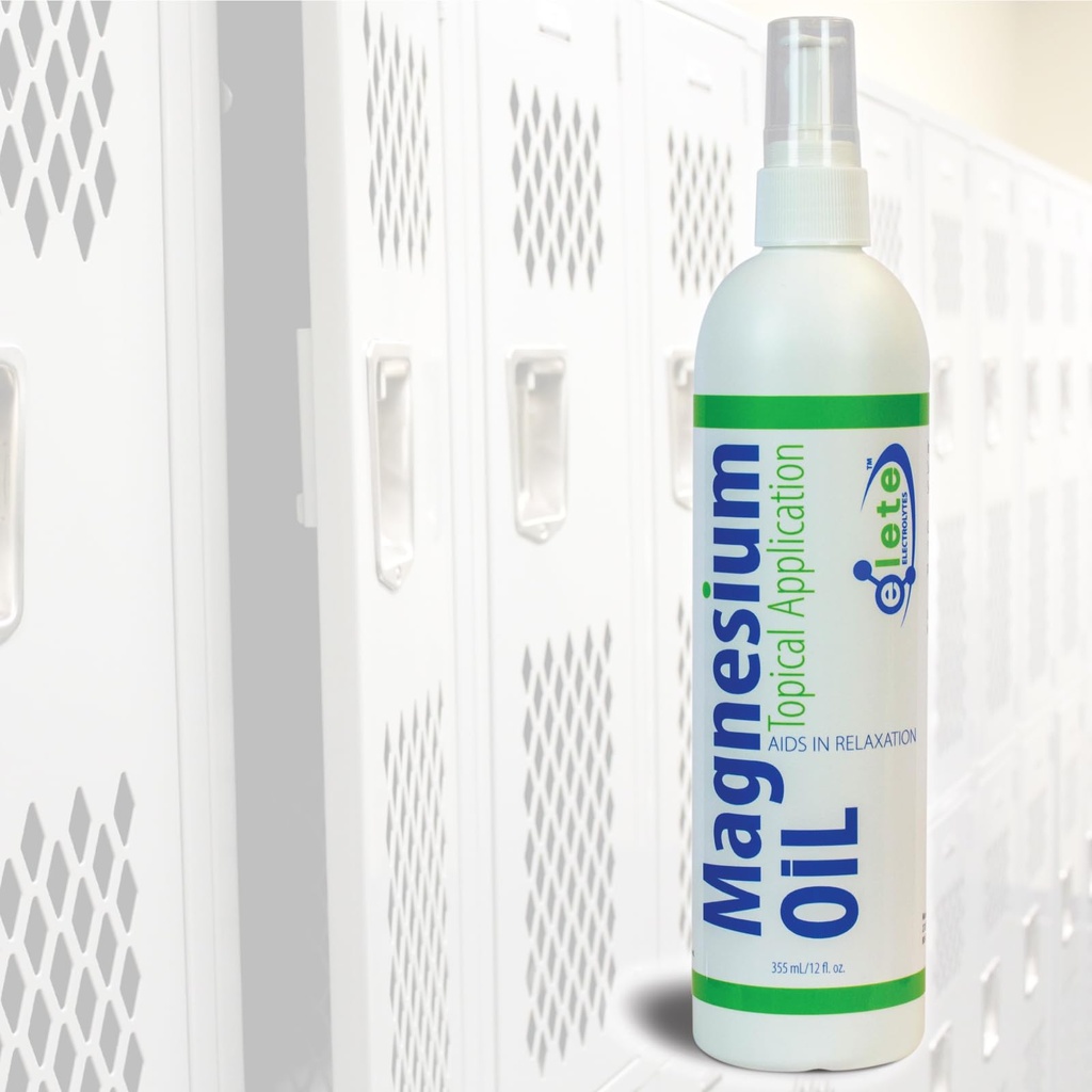 elete Pure Magnezu Oil Spray, Big 12oz Butelka, Magnezu oleju do stóp, Nogi, Skurcze mięśni i bolesność, Przyspieszenie odzyskiwania treningu (Extra Large - 12 Oz)