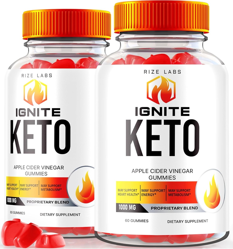 Rize laboratories (Opakowanie 2 Ignite Keto ACCV Gummies dla zaawansowanych utraty wagi, Suplement diety (120 Gummies)