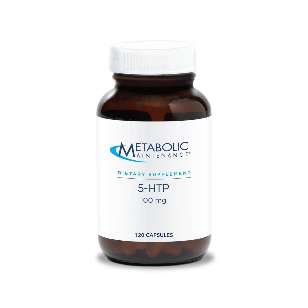 Metaboliczne Utrzymanie 5- HTP - Dostawa 100 mg 5- Hydroksytryptofan - Pomaga Serotoninowe Ścieżki, Pozytywne Outlook & Restfuness - 120 Słupki - 120 Kapsułki