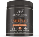 Tarcza alergia immunologiczna Suplement dla psów przez Alpha Dog Nutrition - 7 Nutritional Mushroom Powder Complex + Witamina C do zwiększenia odporności - Do 120 Słupki dla małych psów Rasa, 108g