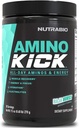 NutraBio Amino Kick - BCAA Proszek z naturalną kofeiną - Amino Acids Supplement for Energy, Hydration & Recovery - BCAA, Electrolytes & Amino Acids - Baja Burst, 30 Servings