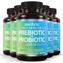 Zentastic Probiotics & Prebiotics Supplement - 50 Billion CFU - for Men & Women 's Immune & Digestive Health - 16 Strains - Shelf Stable - 300 Opóźnione uwolnienie kapsułki Veggie