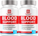 (2 Pack) Trusted Relief Blood Support kapsułki - Oficjalne TrustedRelief Blood Support witaminy pigułki, Natural Trusted Relief Advanced Premium Formula Wellness & Overal Health, 60 Kapsułki na 2 miesiące