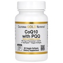 California Gold Nutrition CoQ10 z PQQ, Ubichinone USP, Tapioka Veggie Softgel z Lecytyną Słoneczną, 100 mg, 60 Veggie Softgel
