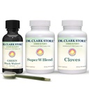 Dr Clark Store Intestine Support & Cleanse Kit - z oryginalną zieloną nalewką z Black Walnut Hulls, Wormwood, i Cloves- Pomaga utrzymać optymalne funkcje jelit