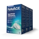 Navage SaltPod Bundle 3 30- Packs (90 SaltPods) - Navage Salt Pod Repells Only - Wyłącznie Zaprojektowany dla Navage Nasal Nasal Irrigation System - Sinus Rinse i Saline Pods dla szybkiej i kojącej ulgi