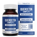 Quercetin Complete ® Quercetin Phytosome z 50X Wyższą Absorpcją, Clinically Proven & Patented Quercefit - Najbardziej skuteczna forma Quercetin - Wzmocniona bromelainem, cynkiem i witaminą C (60 kapsułek)