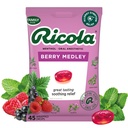 Ricola Berry Medley Gardło Drops, 45 Hrabia, Pyszne Gardło Relief & Pielęgnacja, Anoralny, Naturalnie Smakowane
