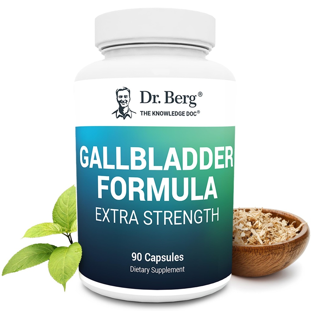 Dr Berg pęcherzyk żółciowy Formuła Dodatkowa siła - z Ox Bile Powder i Conjufared Bile Acid - Digestive Enzymes Proprietary Blend - Pełna 45- Day Supply - 90 Kapsułki roślinne