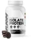 RAW Serwatka Izolacja proszku protein, Cookies N krem - 100% Grass- Fed Sports Nutrition Protein Powder for Muscle Growth & Recovery - Niskie - Tłuszcz, Niskie węglowodory, naturalnie smakowane i słodzone - 25 Słupki