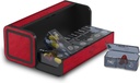 Pill Organizator 2 razy dziennie, Am Pm dwukrotnie dziennie pill Case, Oddzielny duży Pill Box 7 dzień, Cotygodniowy pojemnik na pill do suplementu witaminy olej rybny (czerwony)