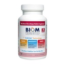 Biom Probiotyka 3- in-1 Formuła (Cold Shipped) z 10 Miliard Flora Probiotyki, Prebiotyki i Immunobiotyki dla Zdrowego Życia & Długoterminowy - Zróżnicowanie Gut Mikroflory i Mikrobiomu - dla mężczyzn i kobiet