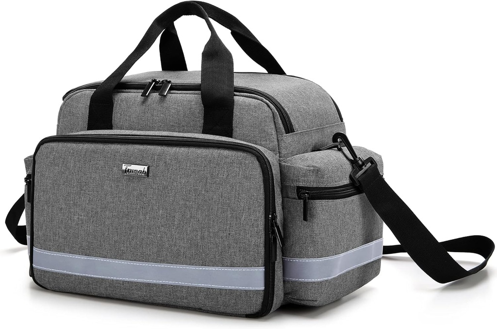 Trunab Home Zdrowie Pielęgniarka Bag medyczny Bag Organizator z uchwytem i pasem na ramię do odwiedzenia domu