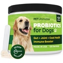 Psy Ultimates Probiotyki dla psów - 22- Gatunki Psy Probiotyki dla Poparcia i Antybiotyki Recovery - Suplement skóry i płaszcza, Zwiększenie witalności - Dog Health Supplies (1 Pack)