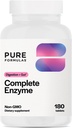 Pureforma jako całkowity enzym 124; Enzymy pancreatic 1000mg (pełna moc) 1000mg (pełna moc) 124; Suplement do trawienia pankretyny z protekcją, amylazą i lipazą 124; Wsparcie pokarmowe 124; Nabiał i Soy Free 180 Tabletki