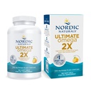 Nordic Naturals Ultimate Omega 2X, Lemon Flavor - 180 Soft Gels - 2150 mg Omega-3 - Wysokiej mocy olej rybny z EPA & DHA - Promotes Brain & Heart Health - Non-GMO - 90 Servings