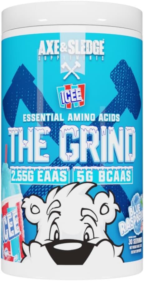 Grind podstawowe aminokwasy, rozgałęziony łańcuch aminokwasy, 30 Służenia (ICEE Blue Malina)