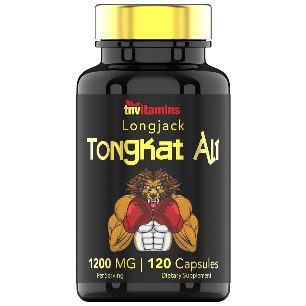 Tongkat Ali for Men: 1200 mg x 120 kapsułki 124; Znany również jako Longjack Root 124; 100% All- Natural & Ultra Pothent Tongkat Ali Supplement Supplement 124; Energia, Moc, Siła, Wydajność atletyczna, & Żywienie sportowe