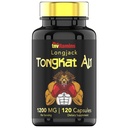 Tongkat Ali for Men: 1200 mg x 120 kapsułki 124; Znany również jako Longjack Root 124; 100% All- Natural & Ultra Pothent Tongkat Ali Supplement Supplement 124; Energia, Moc, Siła, Wydajność atletyczna, & Żywienie sportowe