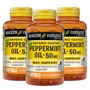 MASON NATURAL Peppermint Oil 50 mg Enteric Coated Supplement, 270 Day Supply of Gastrosous Support for Normally Function Bowel, Softgel Pills
