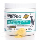 WINPRO Psy Probiotyczne w proszku posiłek Topper, spray Suszony plazma z prebiotykami i probiotykami do żywienia psów i Gut Health for Dogs, All Breeds, Ages i Sizes, 60 Scoops, Made in USA