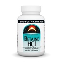 Źródło Naturals Betaine HCL 650mg, Inc. 90 Tabs