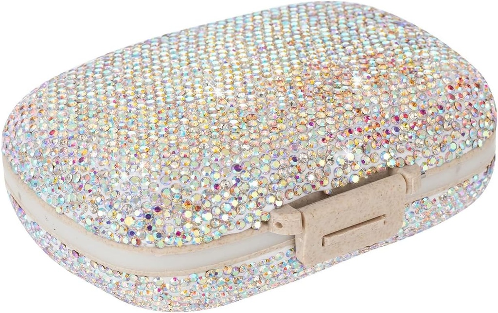 Daily Witamina Organizator, Przenośny Pill Case Travel, Medicine Pill Pudełka pojemniki Butelka, Mały Pill Holder Przewoźnik do torebki, Cute leków Dispenser Pomoc (kolorowe)