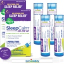 Boiron SleepCalm On The Go Sleep Aid for Deep, Relaxing, Restful Nighttime Sleep - Melatonin - Free i Non Habit- Forming - 80 Count per Tube - 4 Tubes with Blue Pen