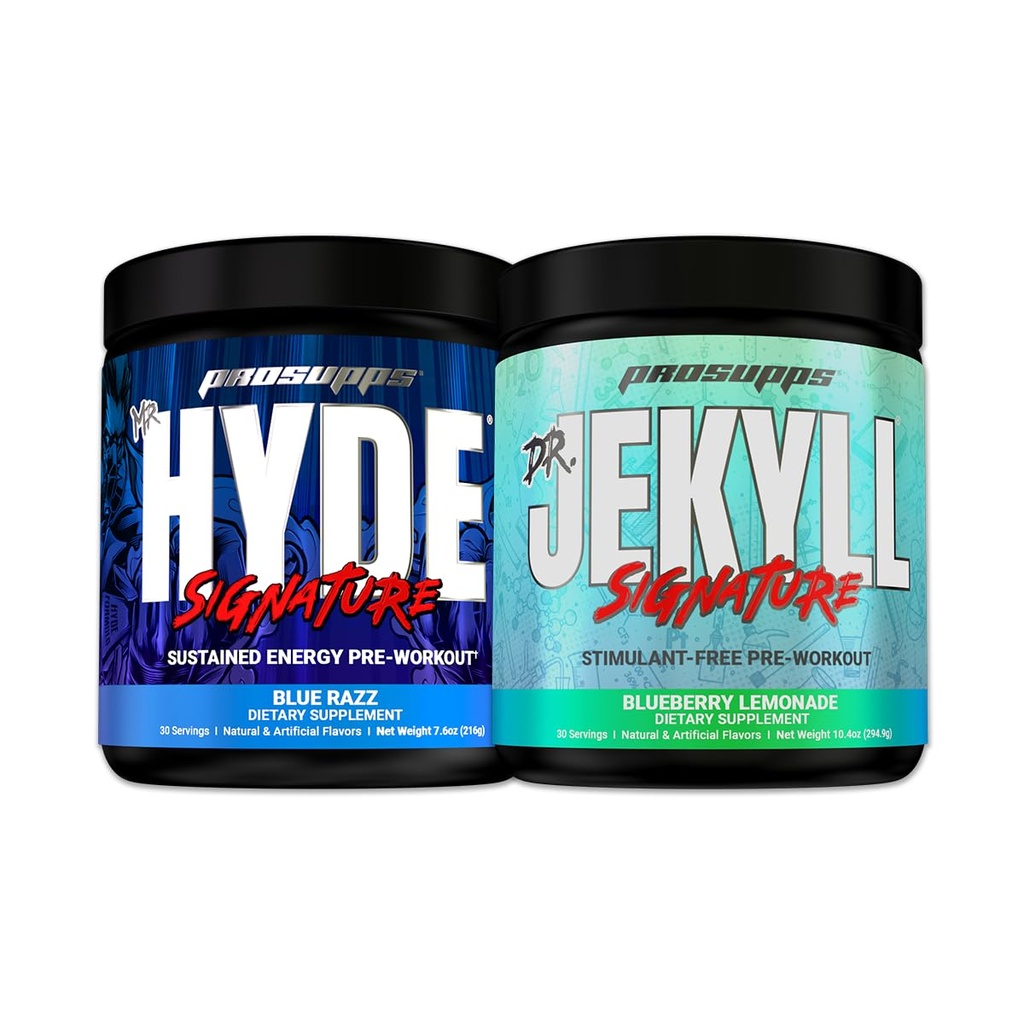 PROSUPPS Mr Hyde ® Signature Blue Razz and Dr. Jekyll ® Signature Blueberry Lemoniada Bundle