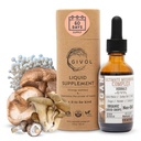 Ultimate Immune Mushroom Complex Liquid Drops: Dynamiczny mieszanka ziołowa dla poprawy wydajności i energii, świeża grzywa lwa, Reishi, ekstrakty Chaga, witaminy, 60 Days Supply