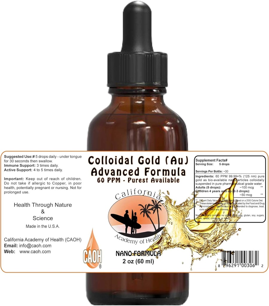 Złoto koloidalne Au 2 oz z CAOH