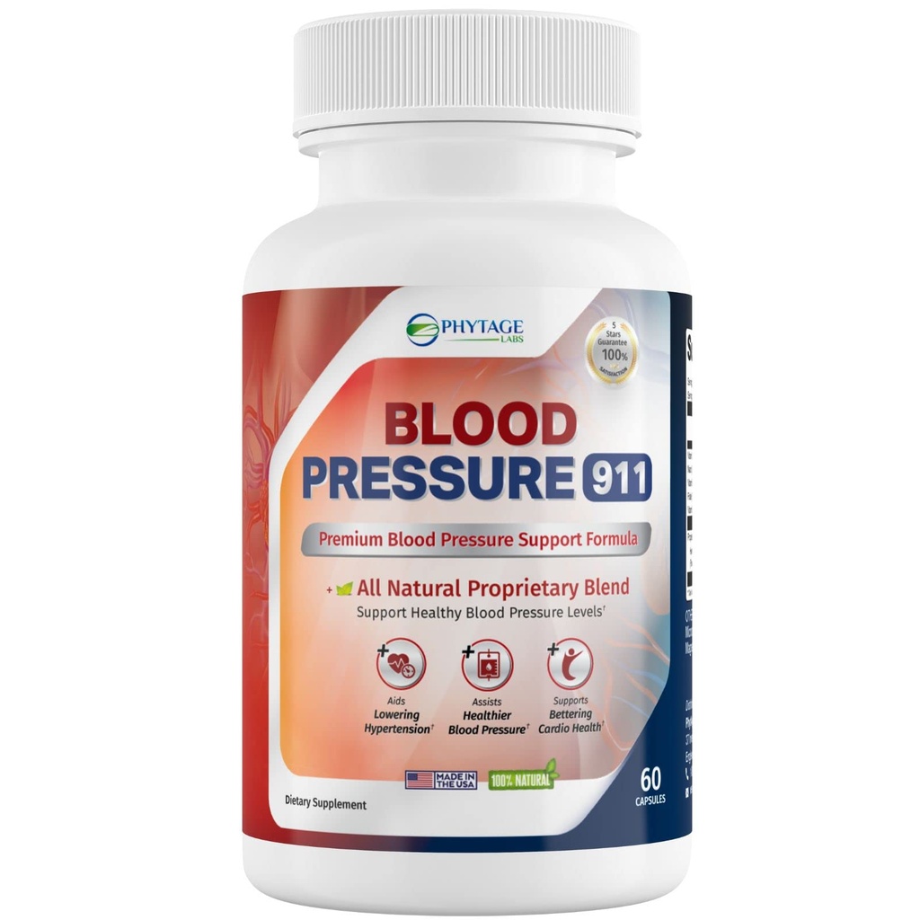 Ciśnienie krwi 911 Suplement Premium - BP Support Pills. kapsułki
