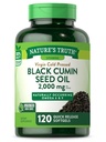 Nature 's Truth Black Seed Oil Pills 124; 2000 mg 124; 120 Softgels British 124; Virgin Cold Pressed Cmin British 124; Non-GMO and gluten Free Supplement